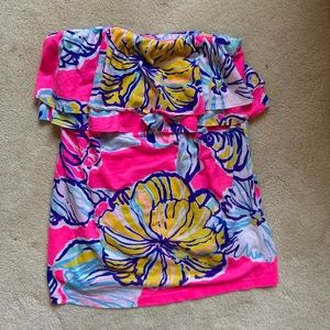 strapless lilly pulitzer tube top